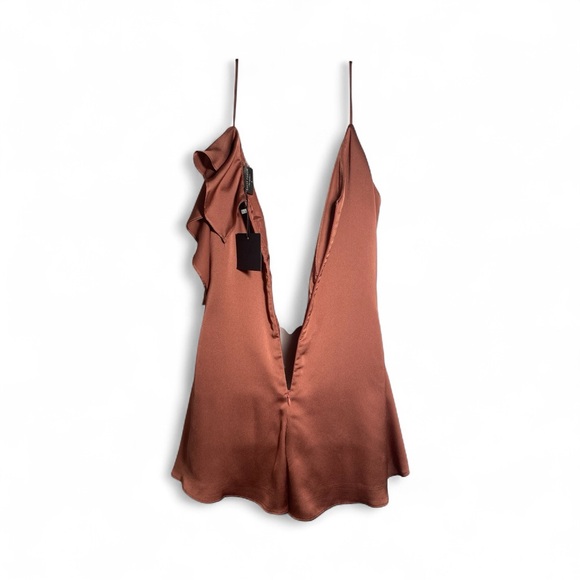 Dress Forum Copper Satin Slip Dress - Picture 6 of 12